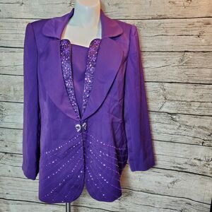 Vintage Roma Purple Blazer Size 18W